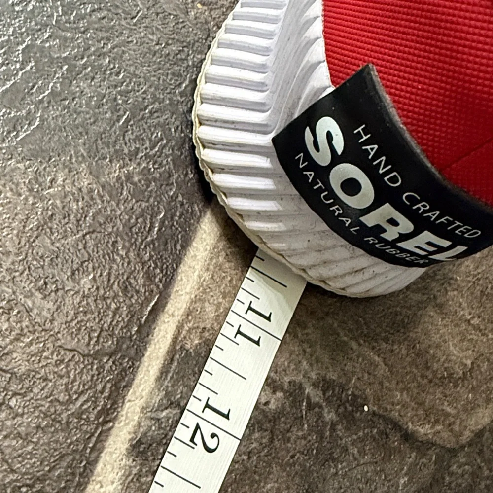 Sorel Red Quilted Ankle Winter Rain Boots